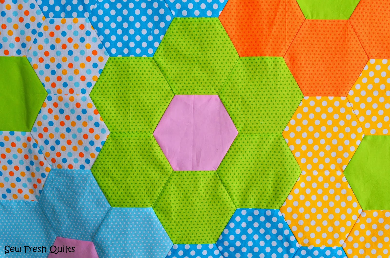 Tutorial for Sewing Hexagons by Machine Sew Fresh Quilts Bloglovin’