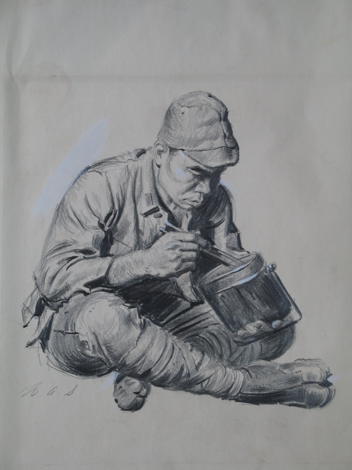 modern soldier drawings