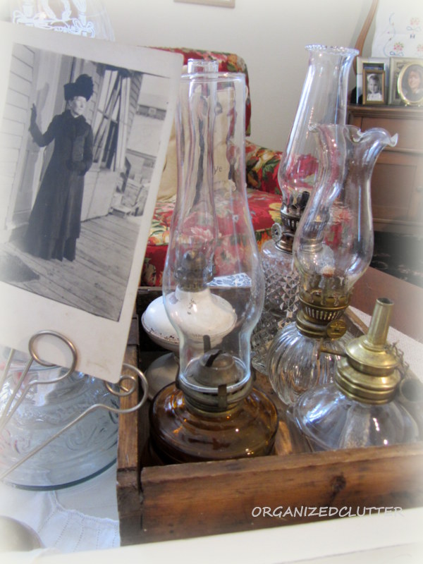 Decorating with Collections Oil Lamps Organized Clutter