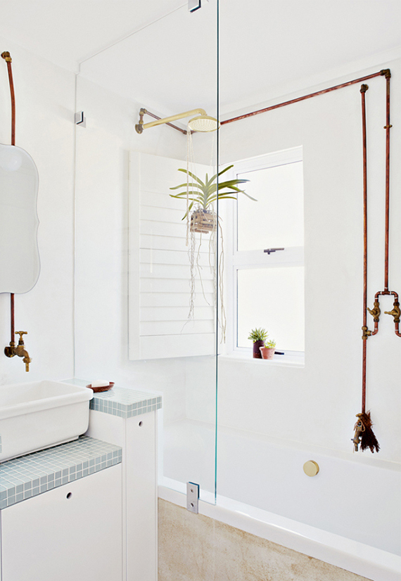 Brass pipe bathroom fixtures My Paradissi