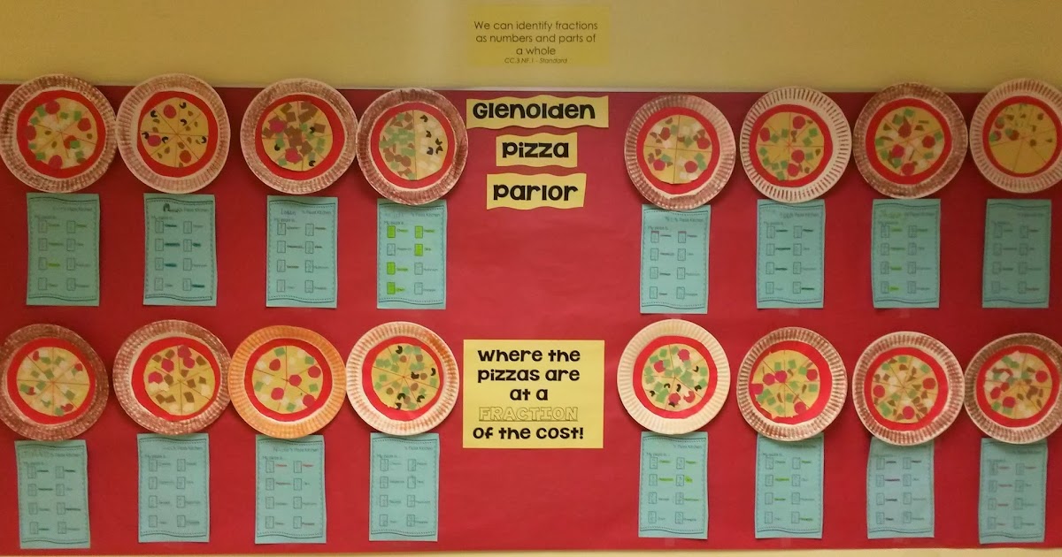 Teaching Takes the Cake Math Bulletin Board FREEBIE Pizzas at a