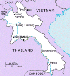 Peta Laos