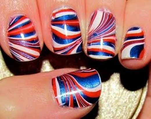 Olympics Nail Art Design