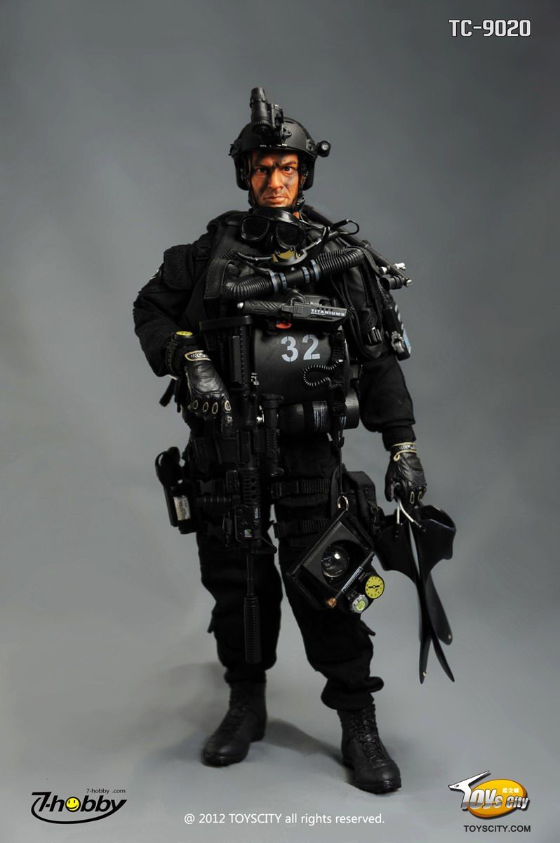 onesixthscalepictures Toys City US NAVY SEAL SDVT1 Combat Diver