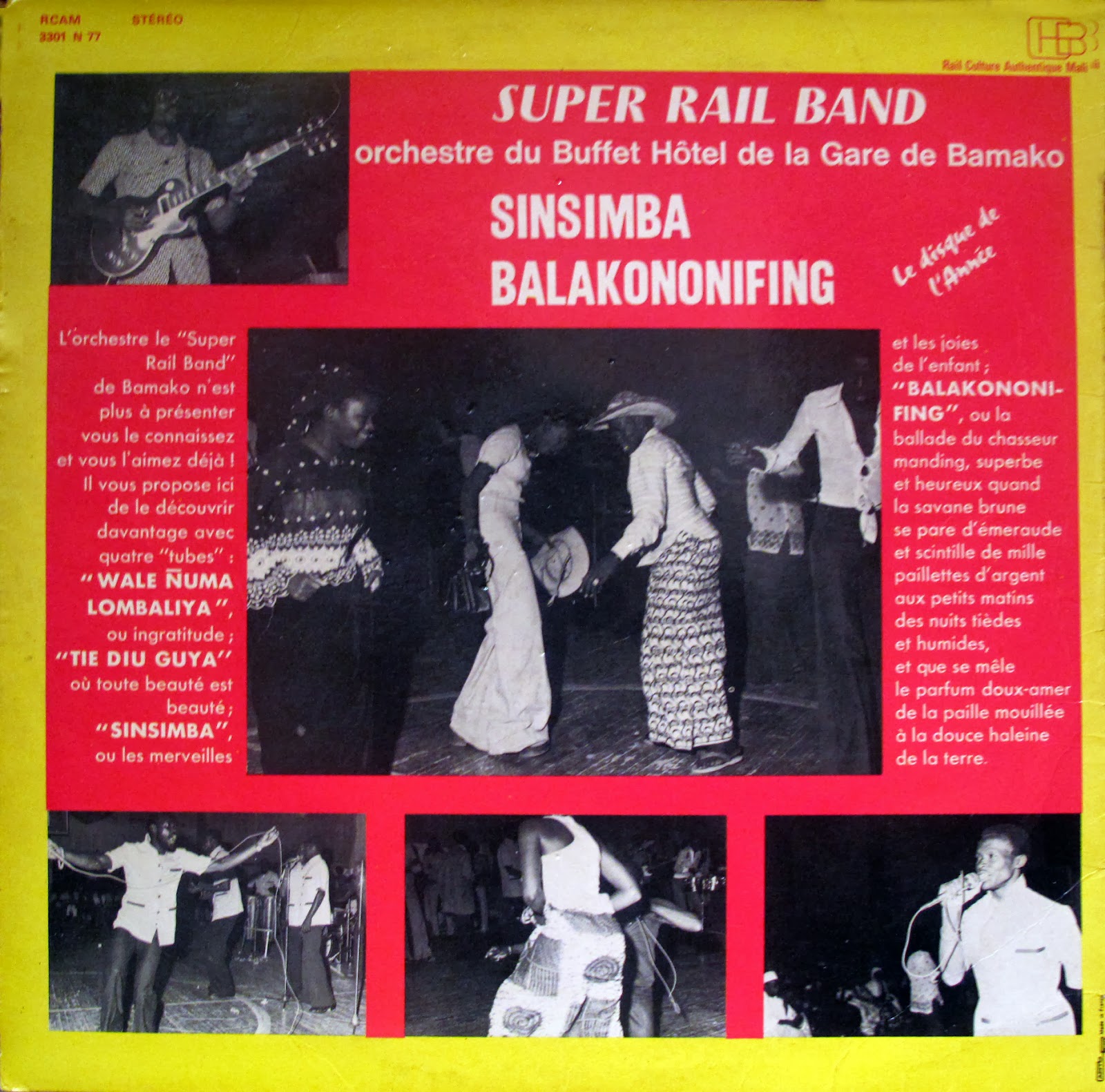 SUPER RAIL BAND : The Album of the year 1977 (Mali) Super+Rail+Band.+Back+side
