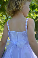 Satin Dress with Embroidered Organza 6