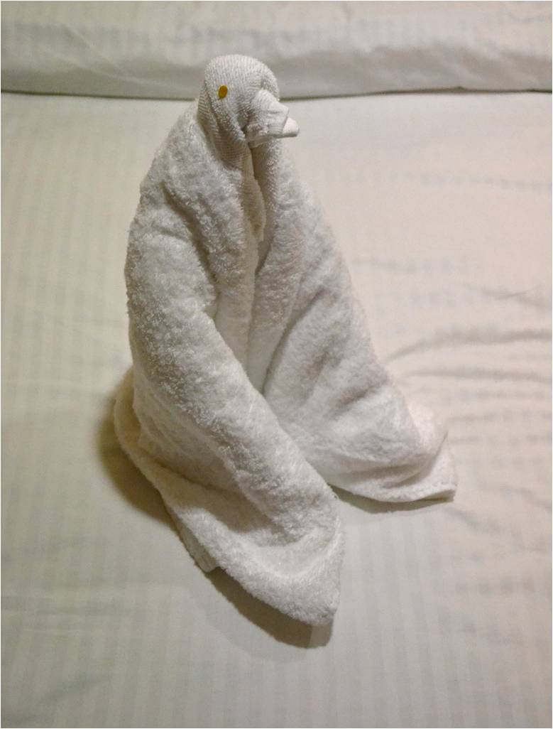 Cruise Ship Towel Animals take to the High Seas Kuriositas
