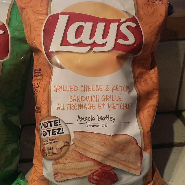 Denim and Dorky Hats Lay's Grilled Cheese & Ketchup Chips