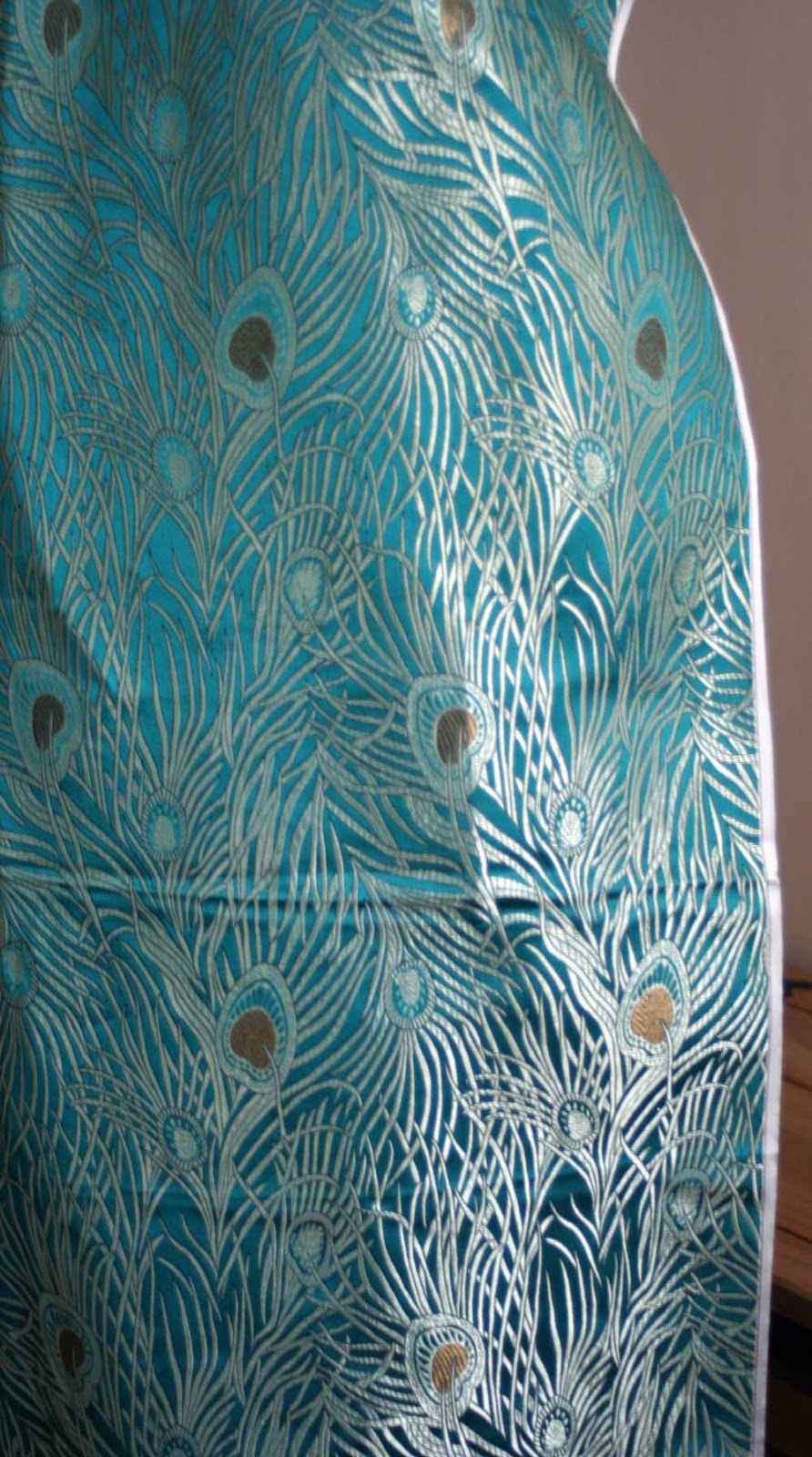 Peacock fabric