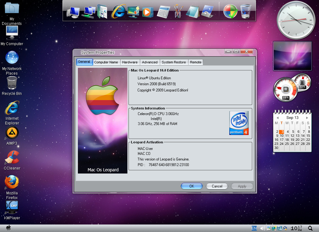 Download windows xp sp3 - mac osx leopard glass edition