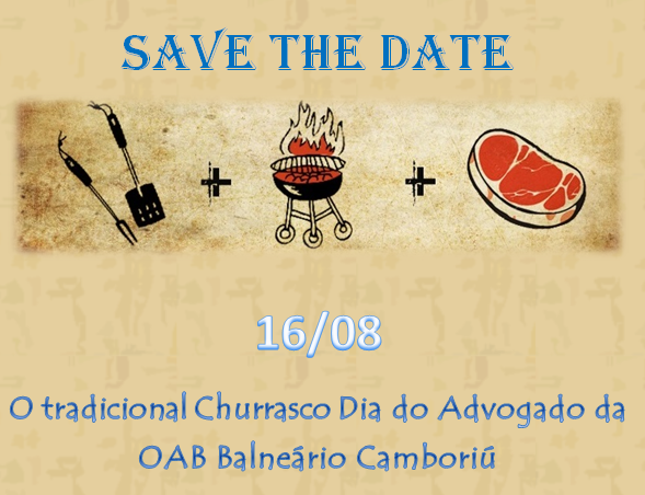 save the date churrasco