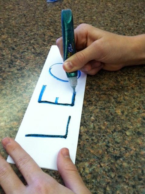 Glitter text font picture