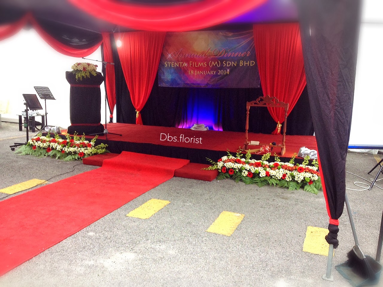 Corporate Event Decoration for Annual Dinner DBSflorist Event