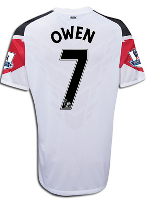 Michael Owen Home Jersey Man Utd 2011, Man Utd Jersey