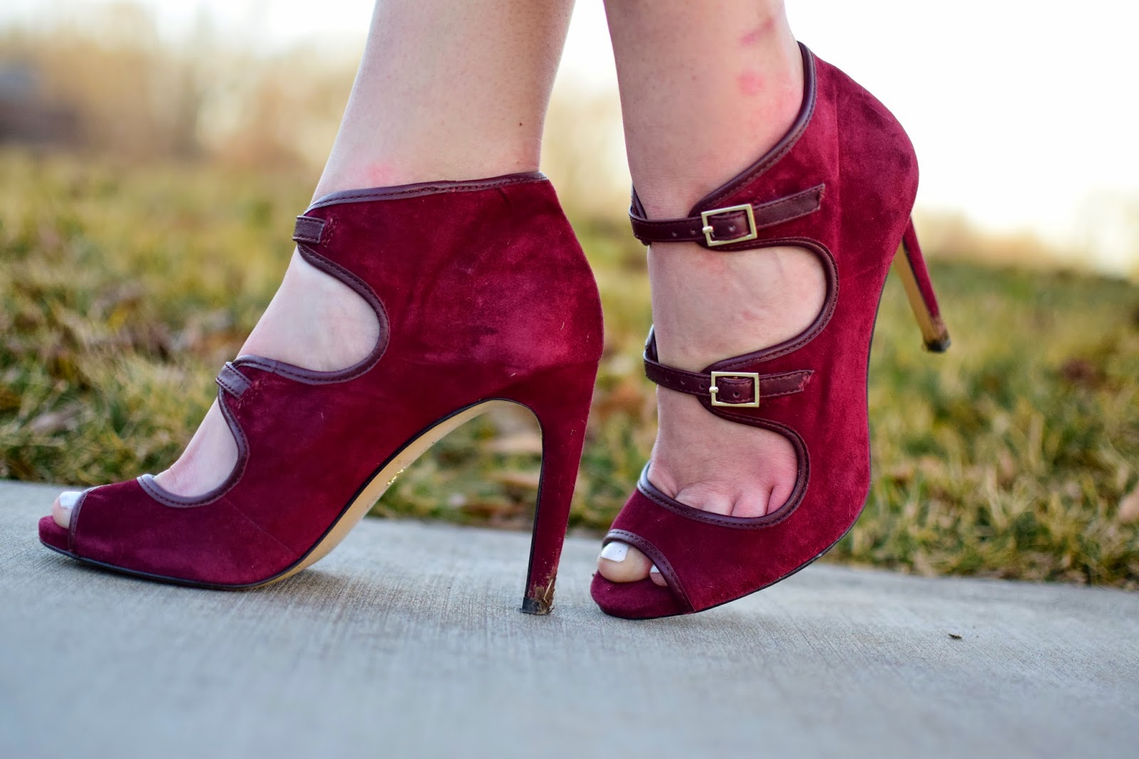 rage red heels