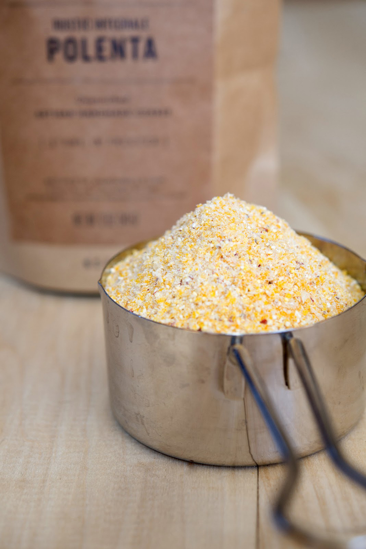 Creamy Goat Cheese Polenta, SoftBoiled Egg, and Herb Pesto WILD