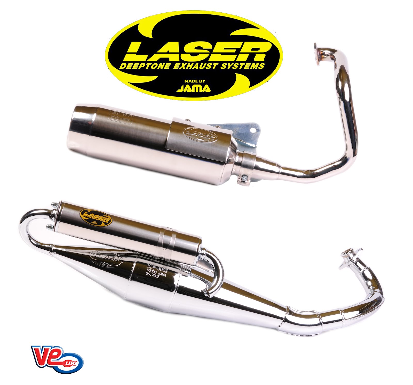 VE Scooter Spares Laser Exhaust Systems For Automatic Scooters