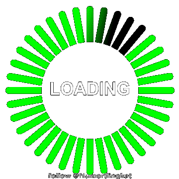 Animasi gambar Loading bergerak Powerpoint Green Background Transparan