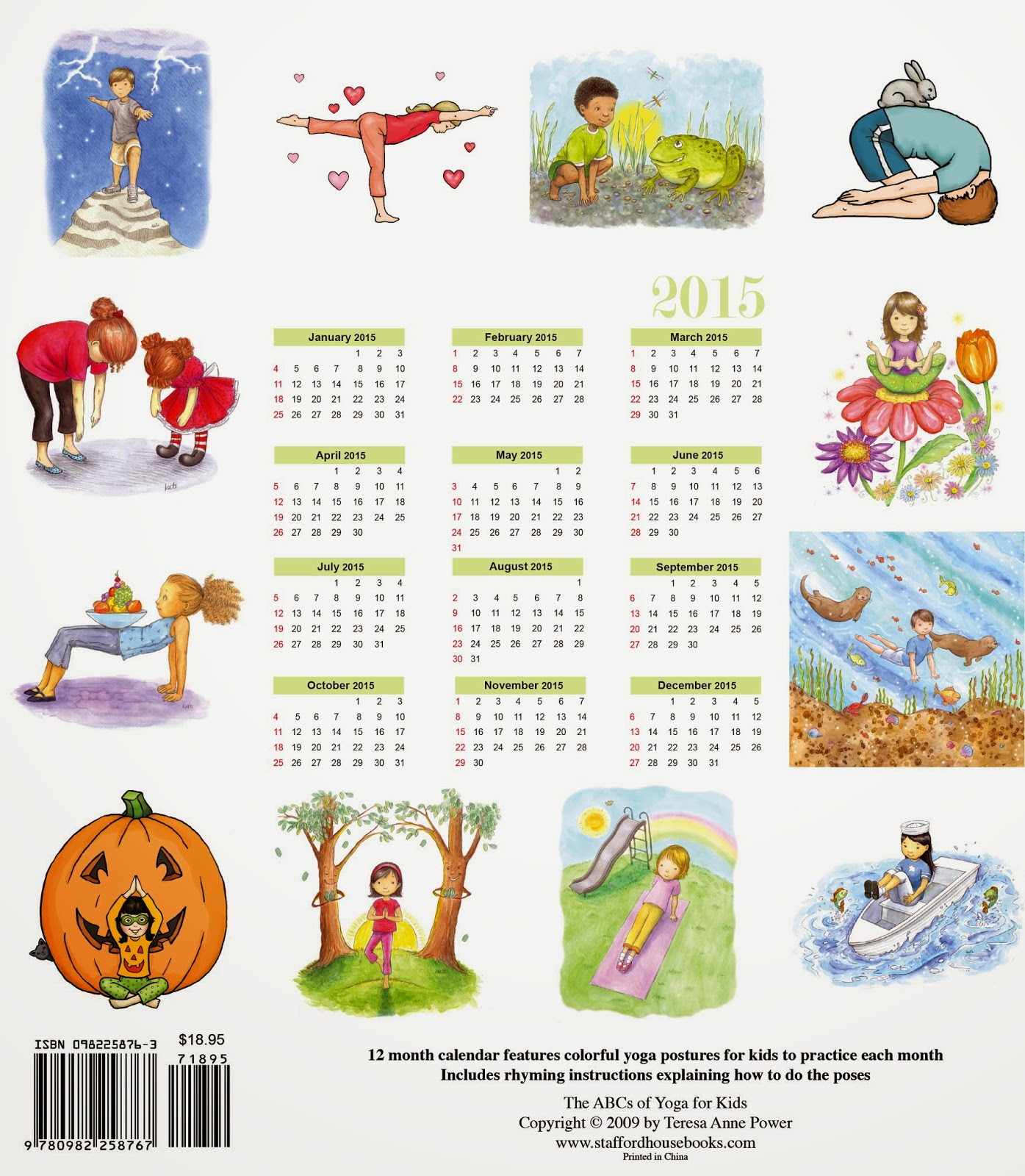 The ABCs of Yoga for Kids Calendar - The ABCs of Yoga for Kids