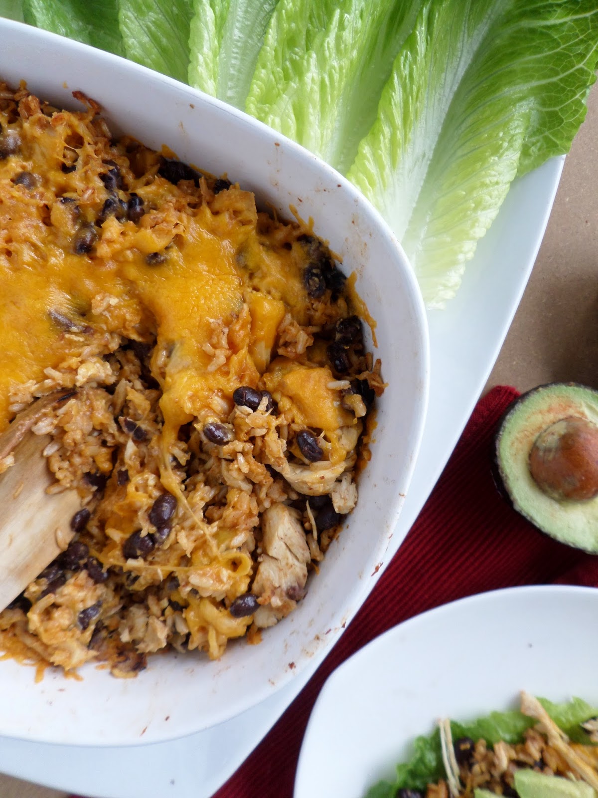 Mexican Chicken and Rice Lettuce Wraps