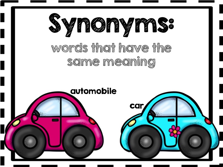 The Best of Teacher Entrepreneurs Language Arts "Synonyms and