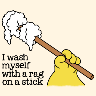 rag-on-a-stick