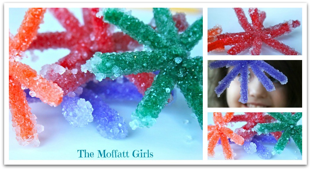 Easy Borax Snowflakes!