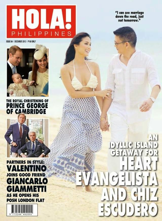 Heart Evangelista receives a portrait oil painting from Chiz Escudero