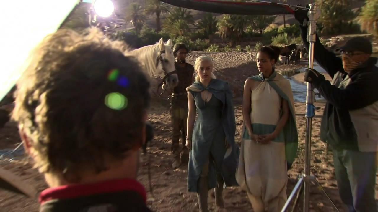 Emilia Clarke (Dany) y Nathalie Emmanuel (Missandei)