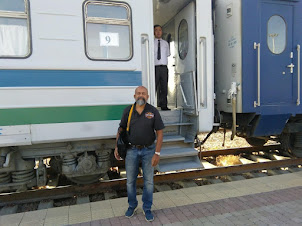 At Tashkent "South Railway Station" on the platform of Train N0 "008".