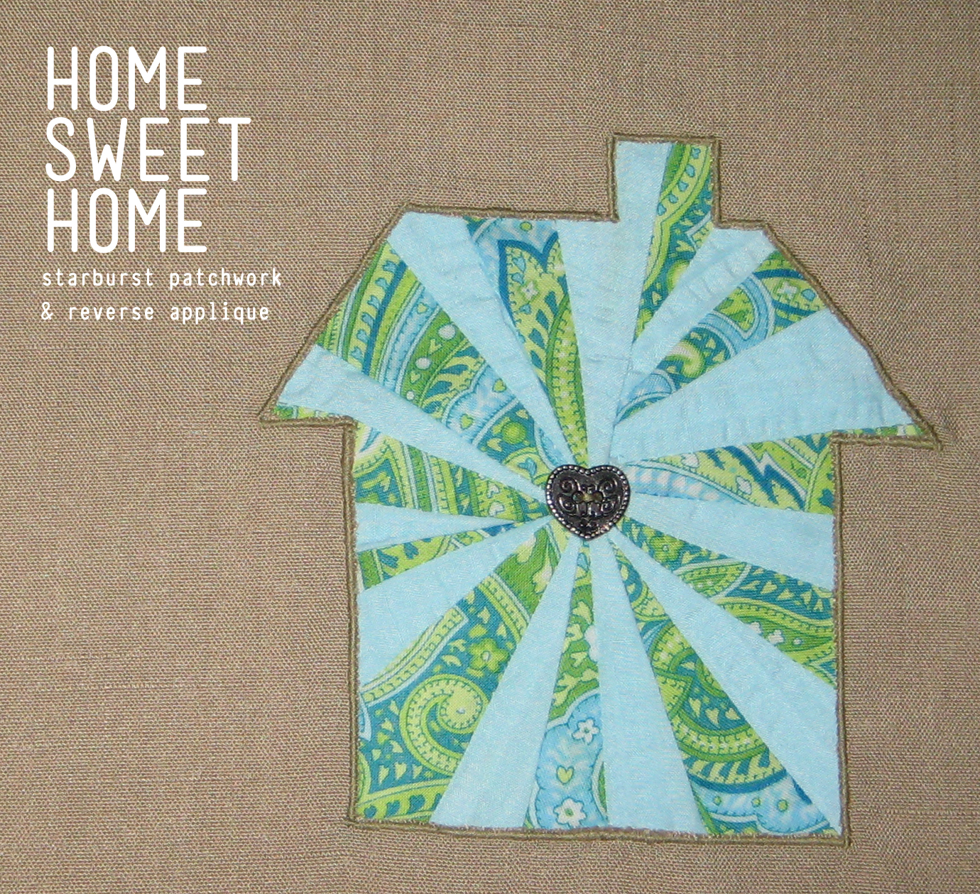 Dancing Commas Home Sweet Home applique...