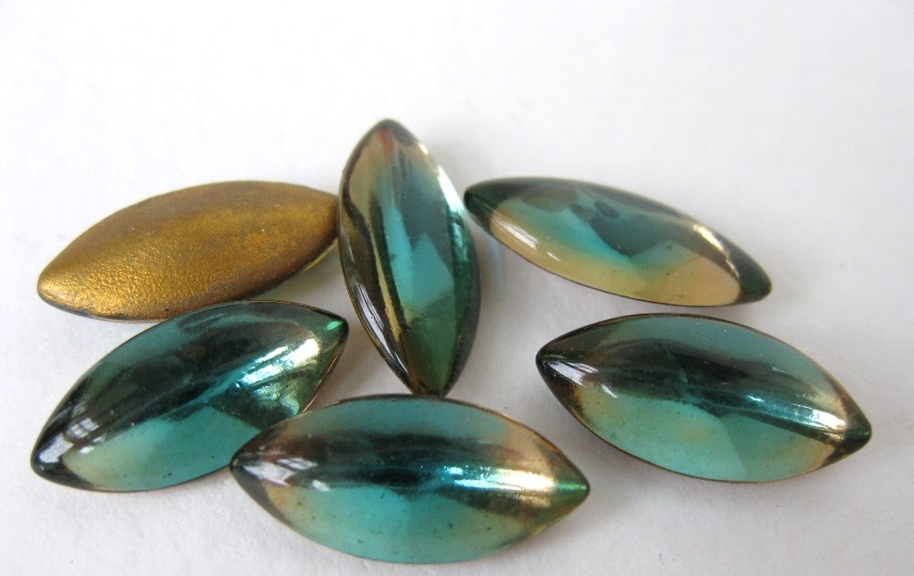 Bumbershoot Designs and Supplies Estate Sale Vintage Glass Cabochons