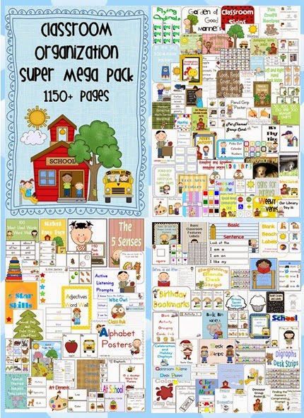 Classroom Organization SUPER MEGA Pack with over 70 files for your classroom set up Classroom Organization SUPER MEGA Pack with over 70 files for your classroom set up