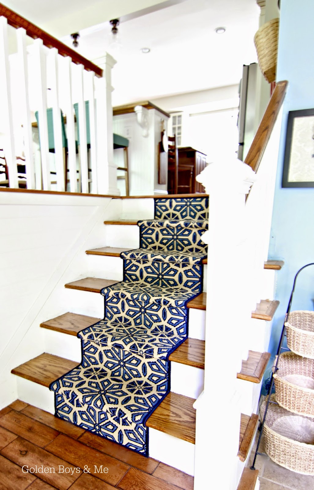 DIY Stair Runner Golden Boys & Me
