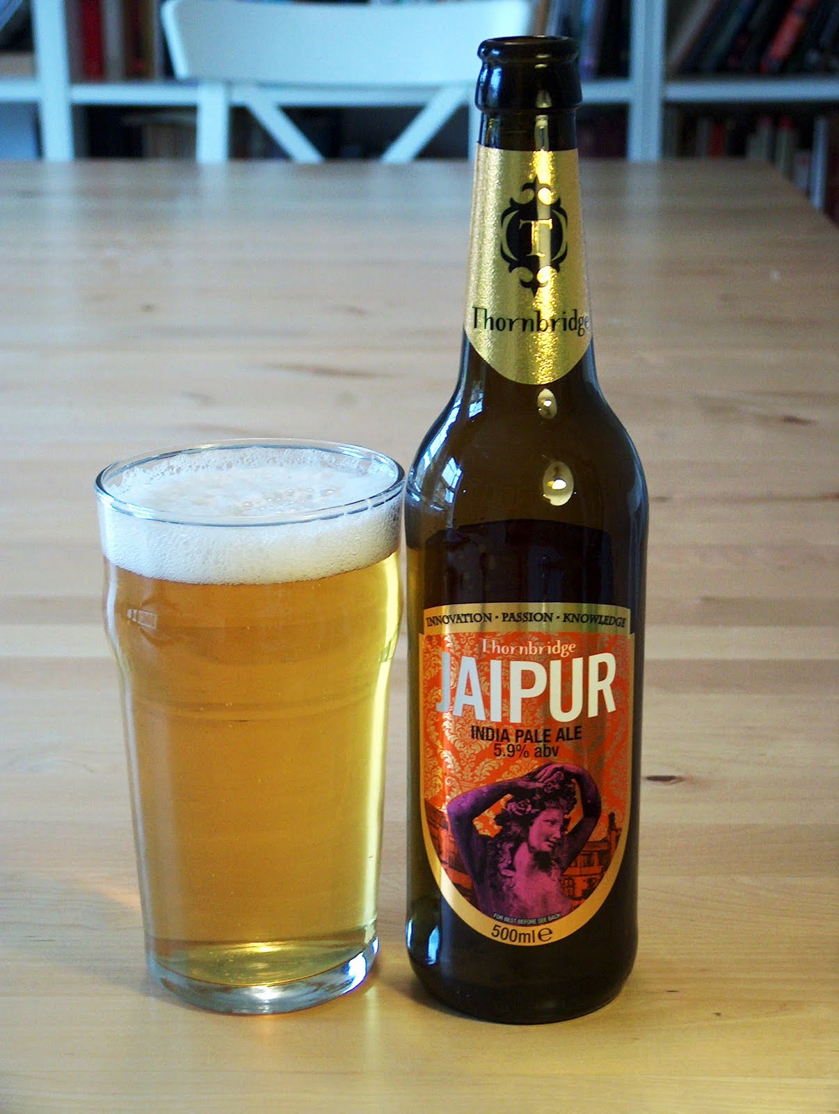 The Bottled Beer Year Day 107, Beer 107 Thornbridge's "Jaipur"
