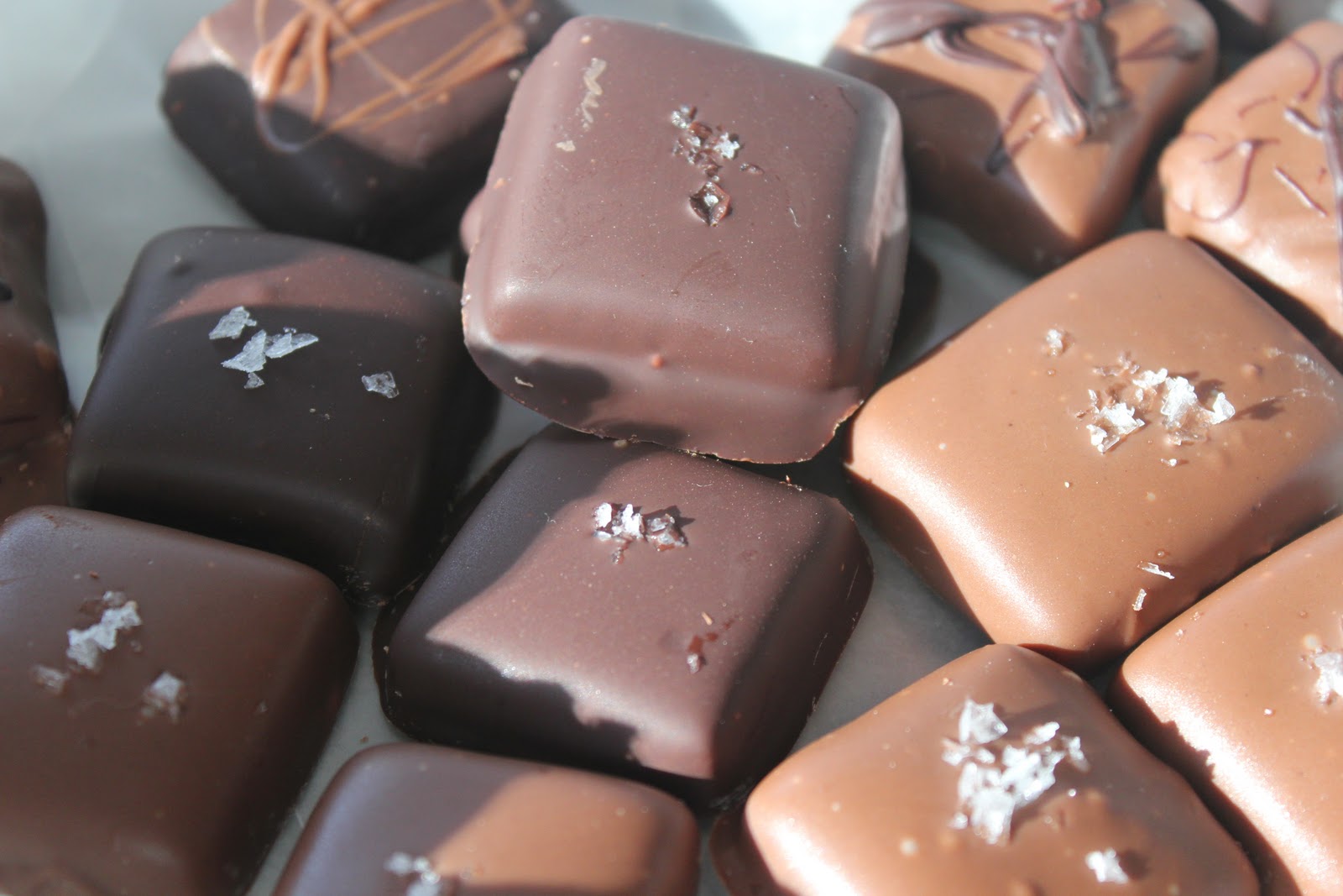 Delicious Dishings ChocolateCovered Vanilla Caramels With Sea Salt