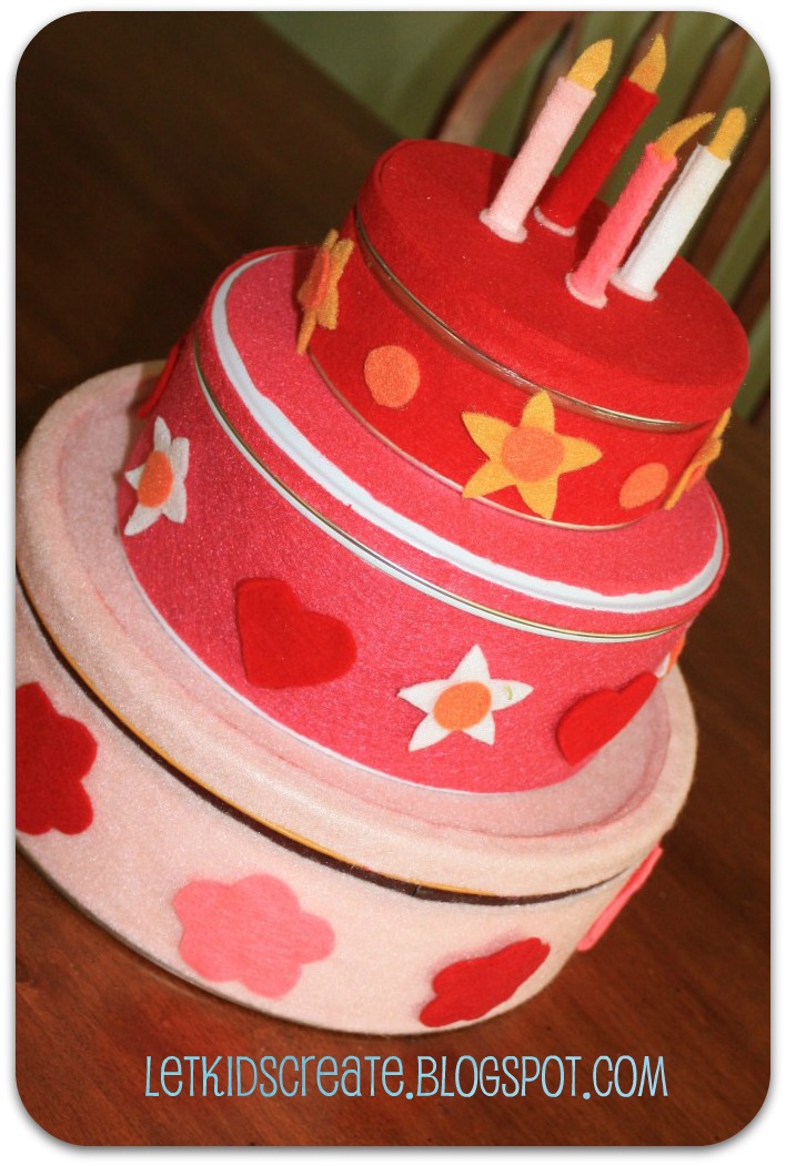 Let Kids Create Diy Felt Birthday Cake