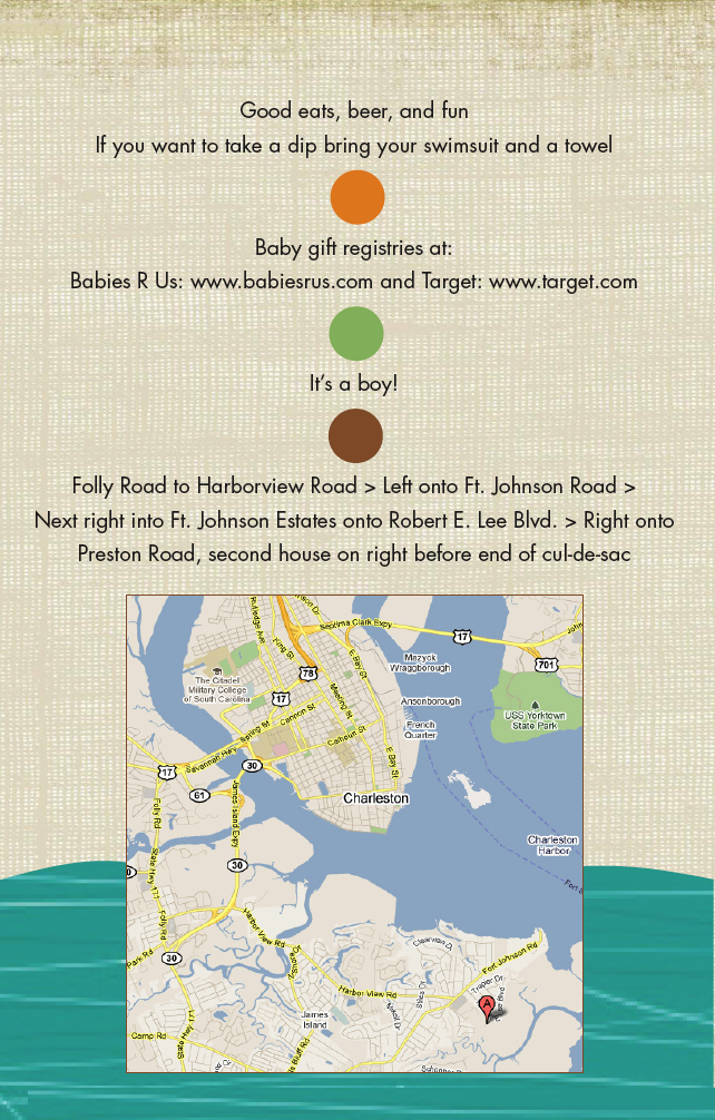 f o b Recent Work Baby shower invitation save the date