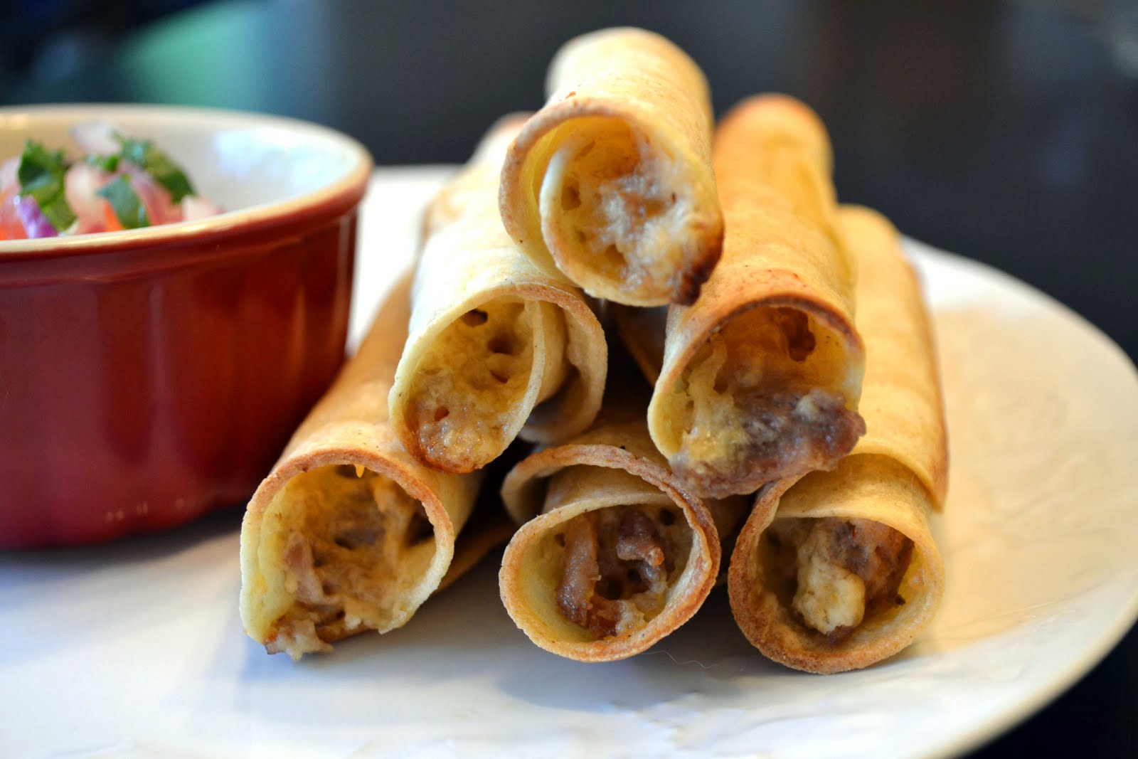 Baked Taquitos al Pastor