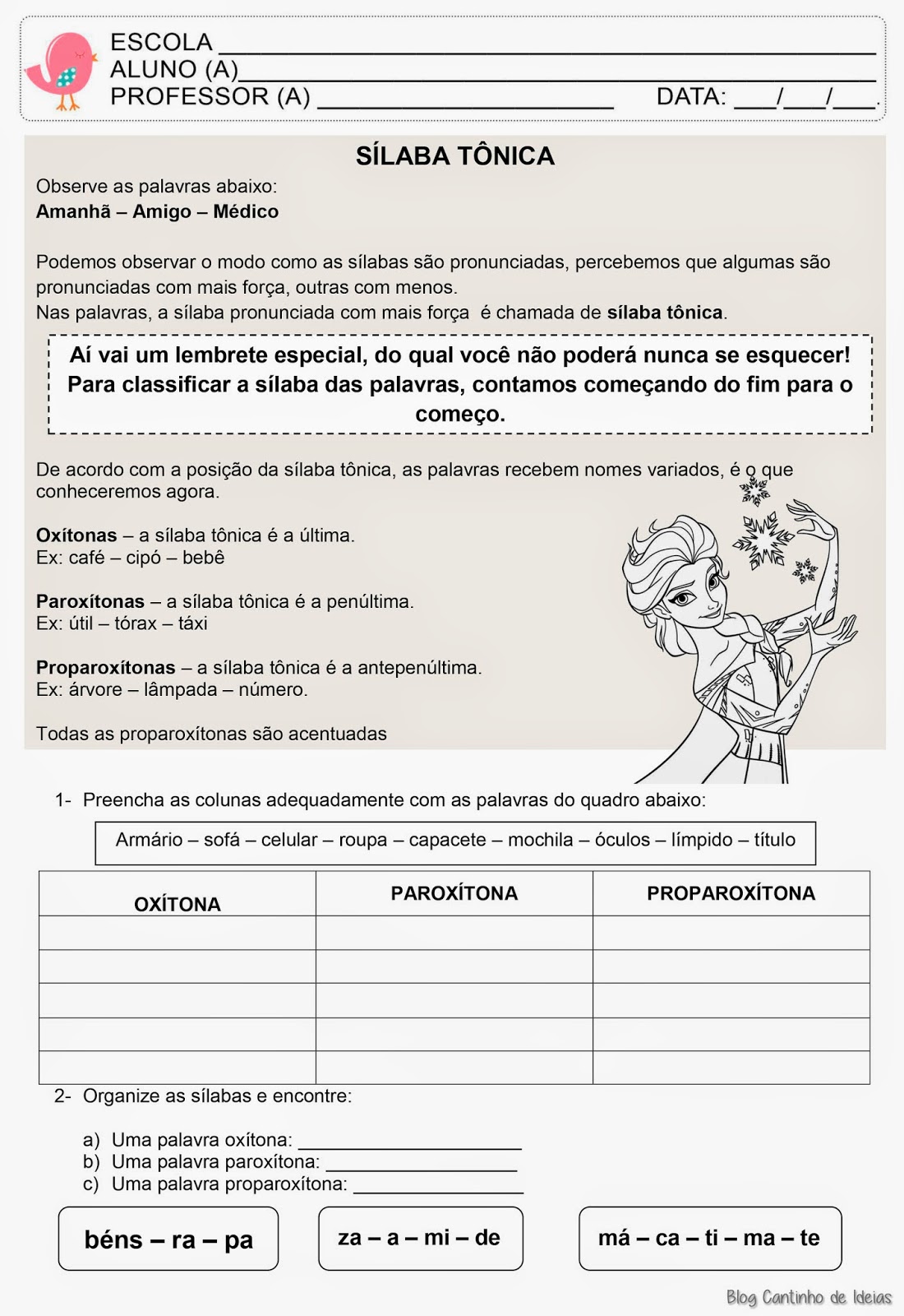 Sílaba Tônica De Viola FDPLEARN