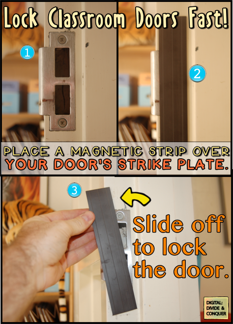Classroom Safety With Paper Blinds And Magnetic Strips Digital