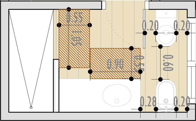 BAÑOS, ¿Qué distancias mínimas haran cómodo mi cuarto de baño