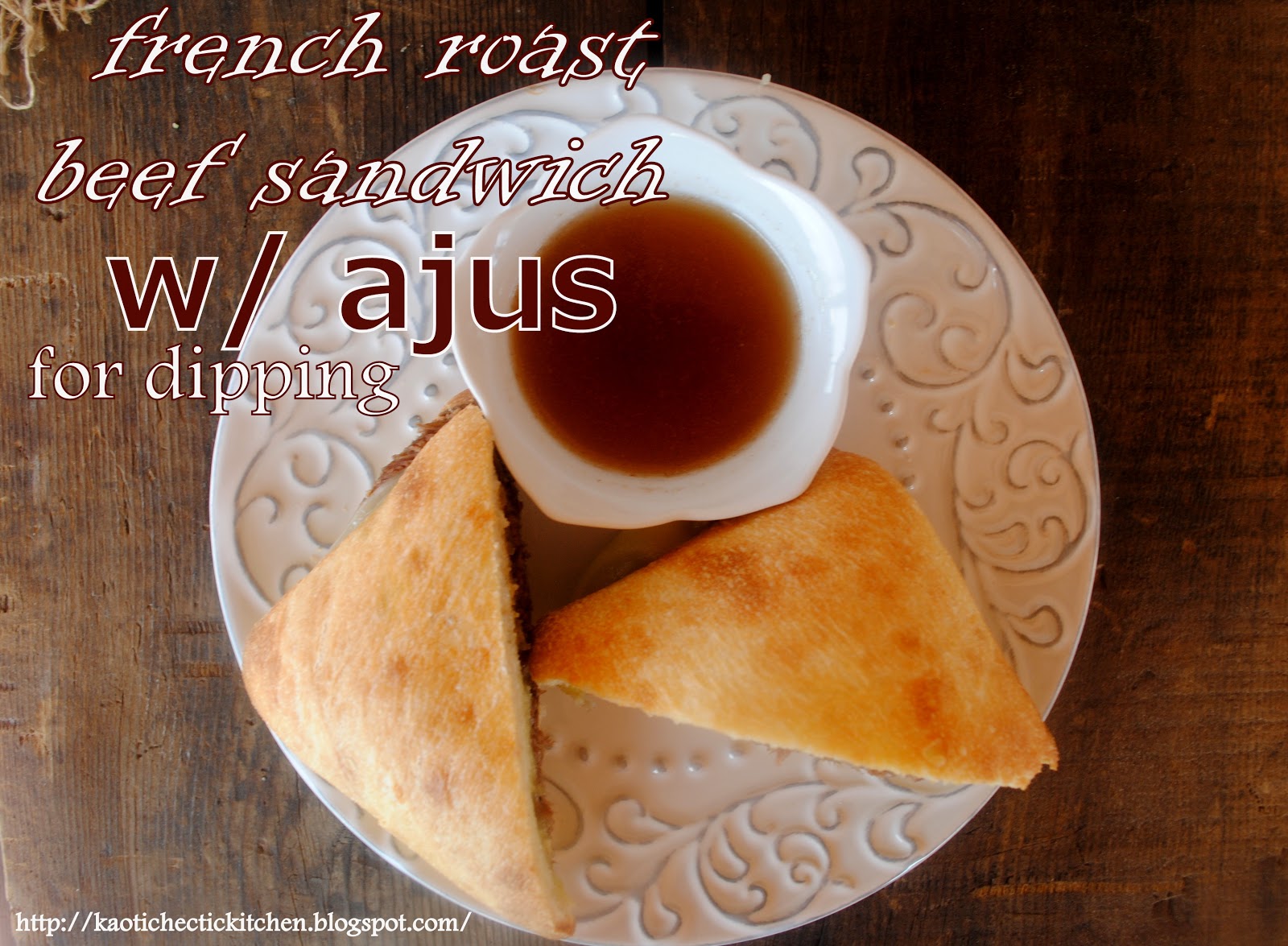 slow cooked roast beef sandwiches with caramelized onions and ajus