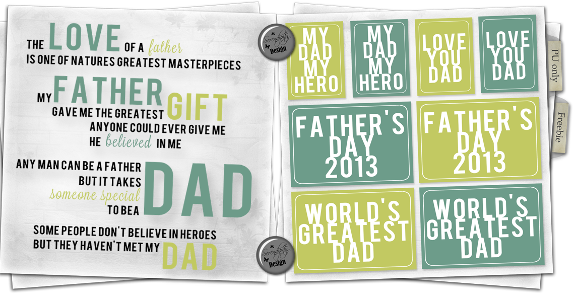 Serendipity Design Freebie Father's Day Package