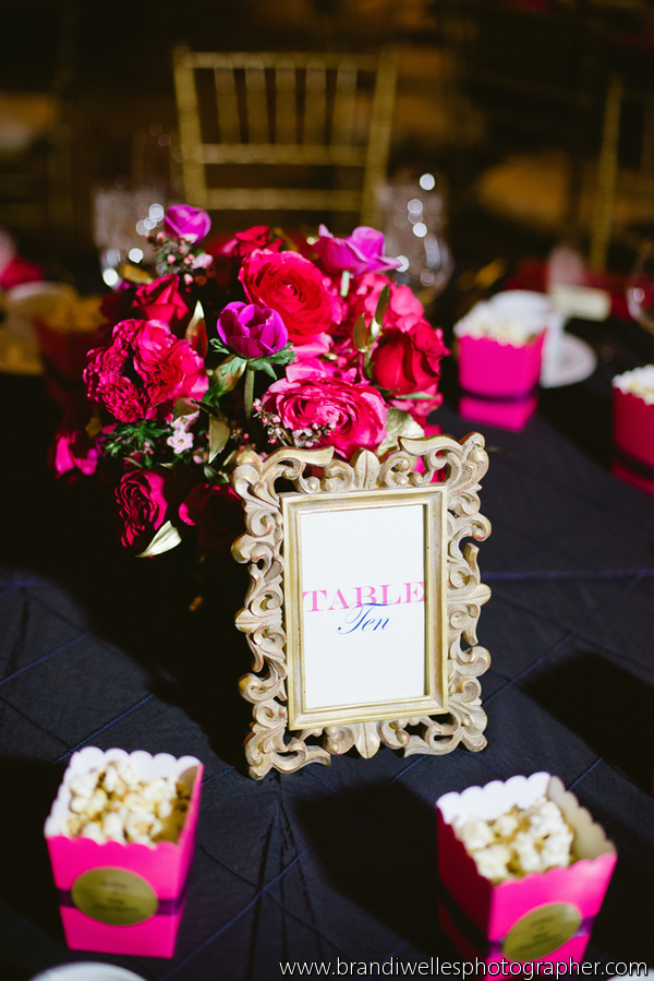 Sea of Blossoms {LOS ANGELES} Fuchsia, Navy Blue & Gold Wedding