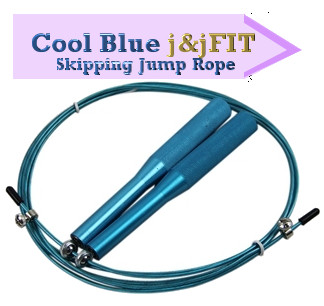 j&jFIT Cool Blue Skipping Jump Rope