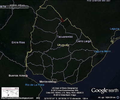Mapa Del Uruguay Google Earth