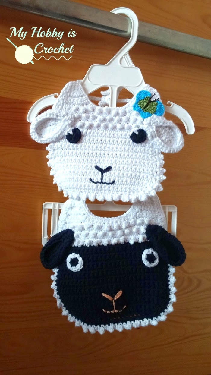 My Hobby Is Crochet: Little Lamb Crochet Baby Bib Free ...