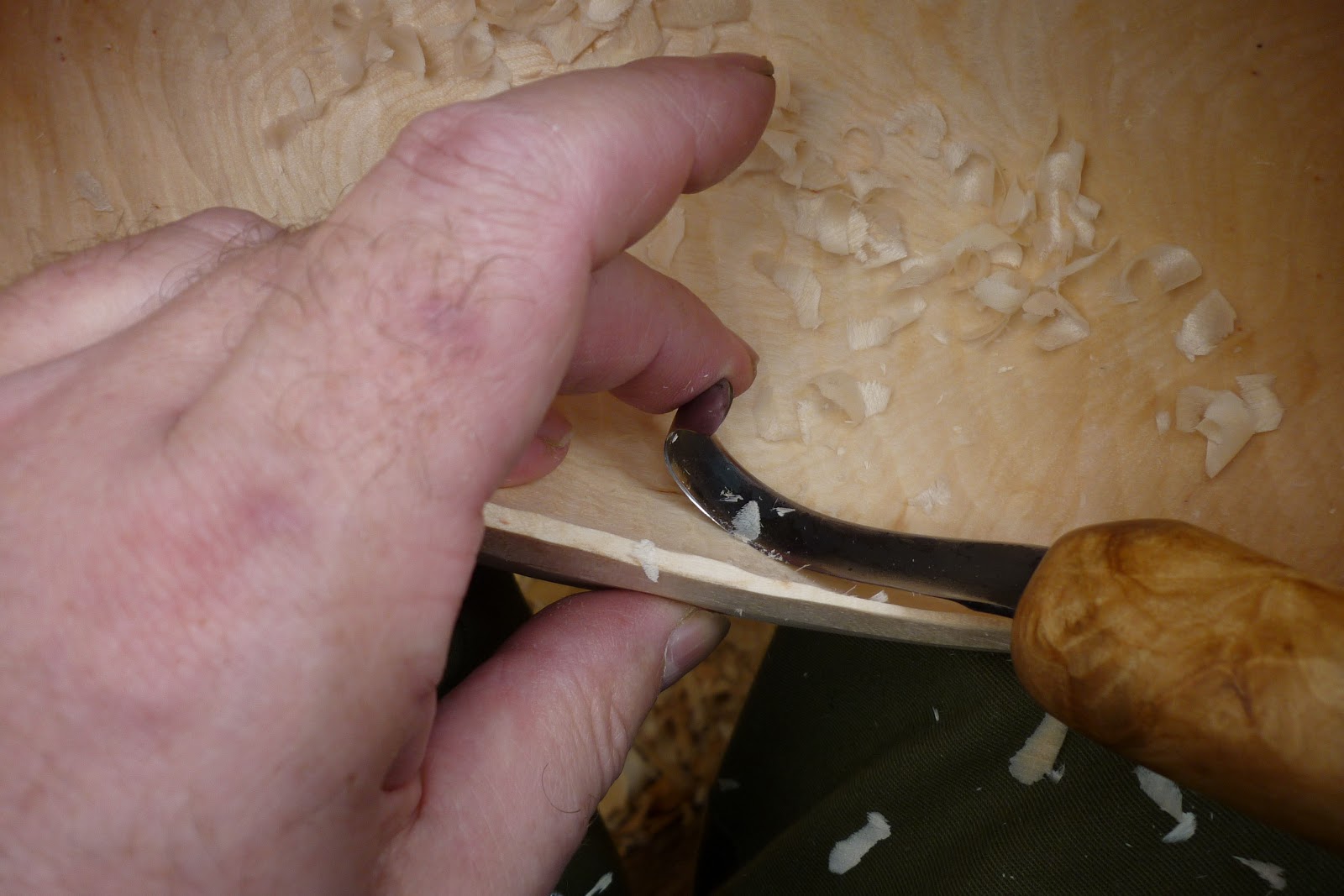 Spoon Carving First Steps Sharpening that tricksy hook knife.