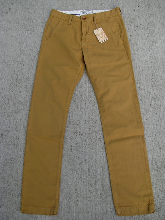 slim fit duck canvas pants